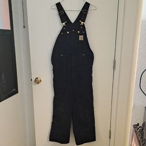 Carhartt Black Denim Overalls